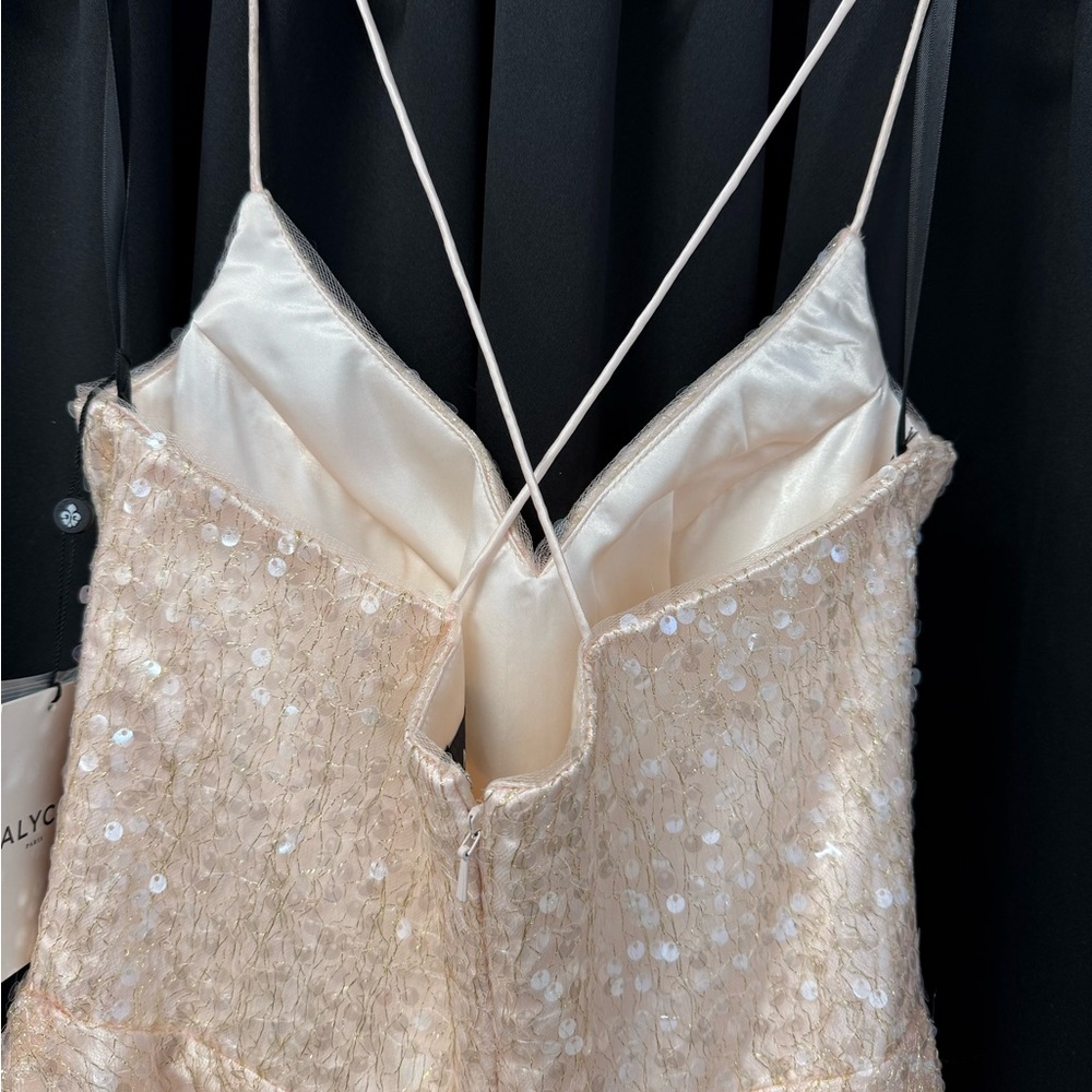 NWT Alyce Paris Blush Pink Sequin Party Dress - Picture 5 of 7